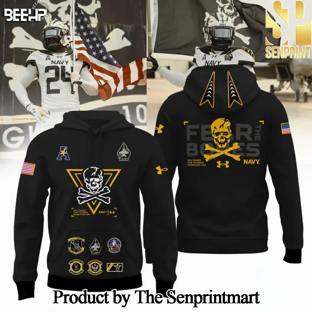 Navy Midshipmen Navy FB 2024 Limited Veterans Jolly Jogger For Fans Full Printed Hoodie SEN2799