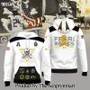 Navy Midshipmen Navy FB 2024 Limited Veterans Jolly Jogger White Hoodie SEN2813