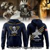 Navy Midshipmen Navy FB 2024 Limited Veterans Jolly Jogger White Hoodie SEN2818