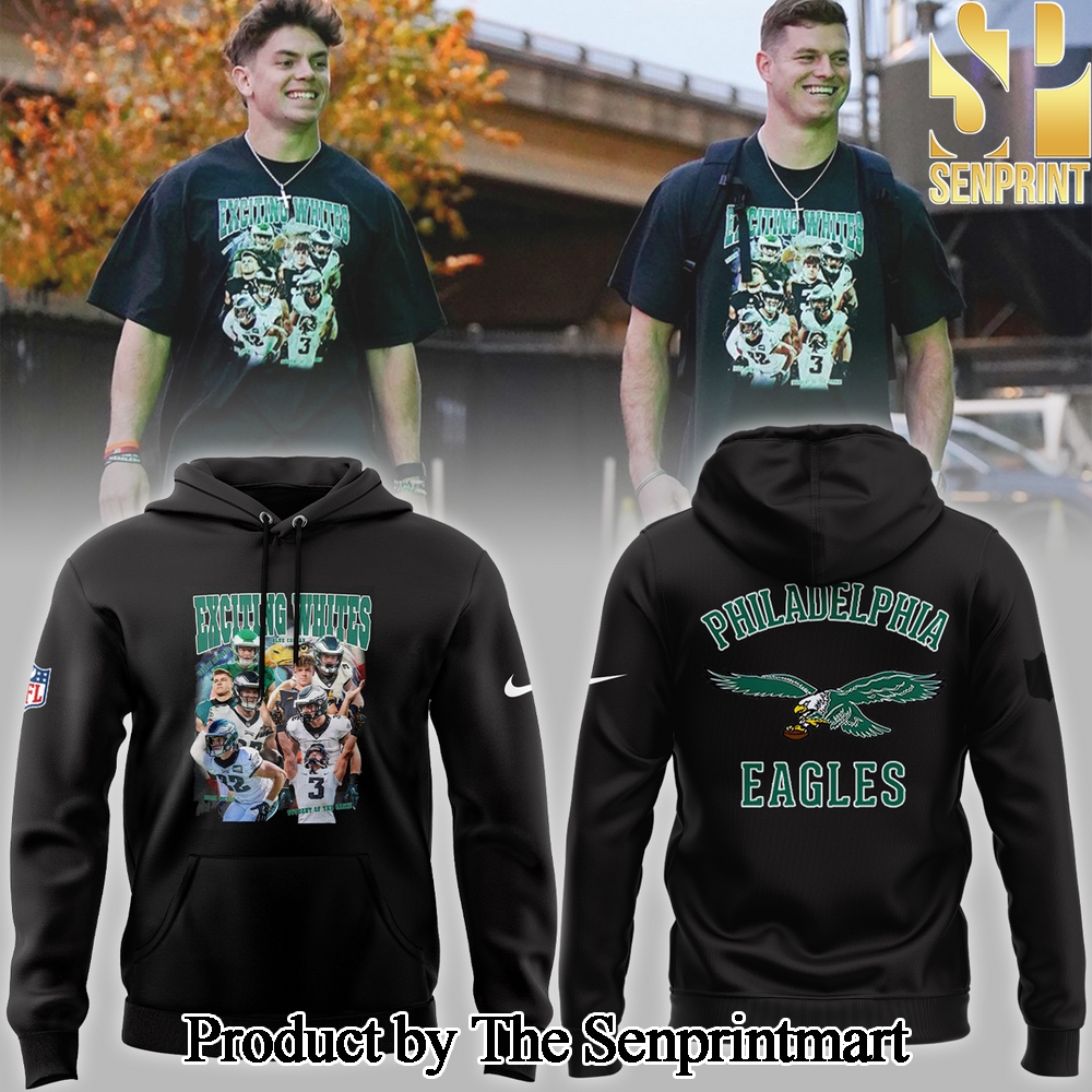 Philadelphia Eagles NFL 2024 Limited ‘Exciting Whites’ Hoodie SEN2832