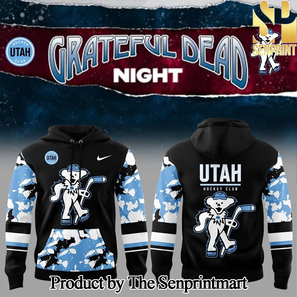 Utah Hockey Grateful Dead Night All Over Printed Classic Hoodie Set SEN2538