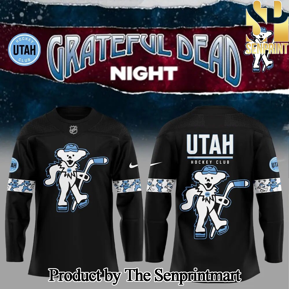 Utah Hockey Grateful Dead Night Unisex All Over Printed Jersey SEN2534