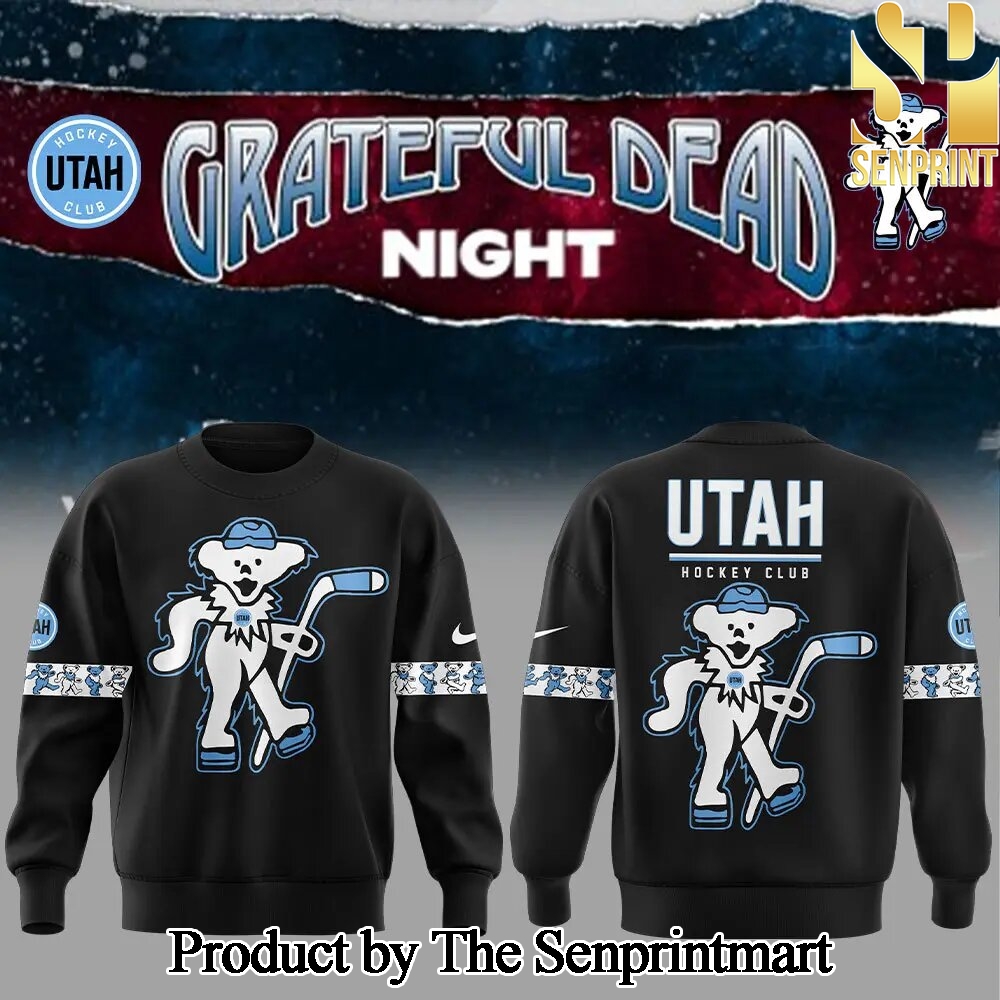 Utah Hockey Grateful Dead Night Unisex All Over Printed Sweatshirt SEN2535