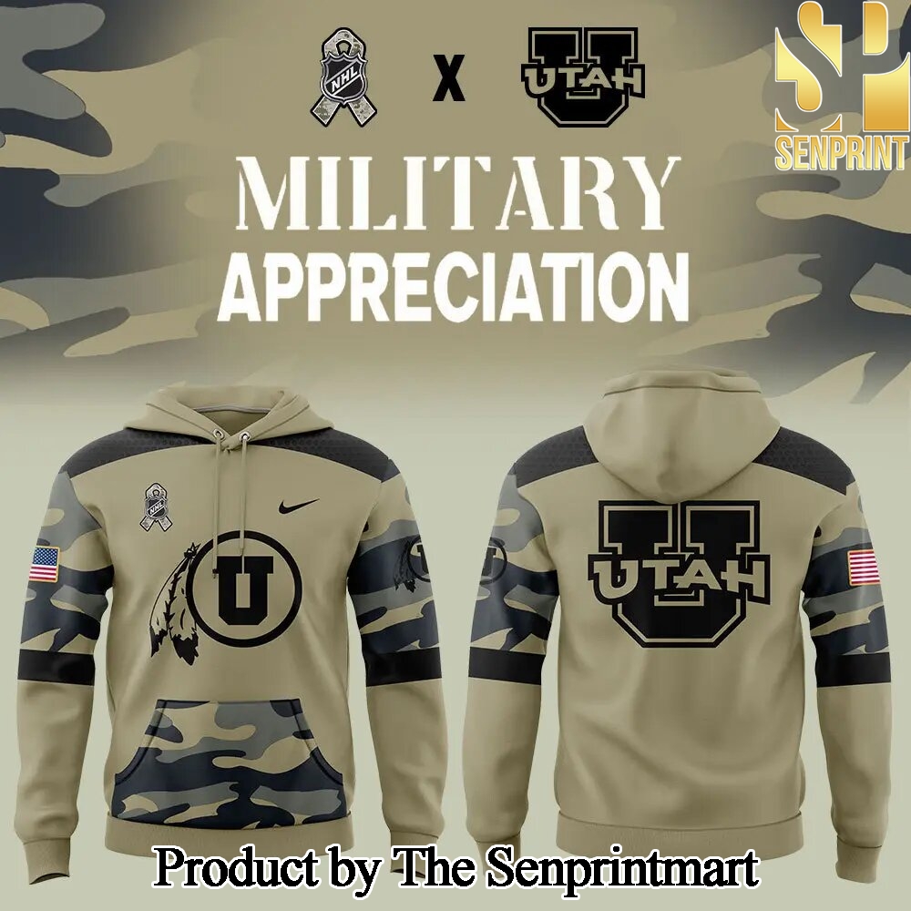 Utah Military Appreciation All Over Printed Classic Hoodie Set SEN2531