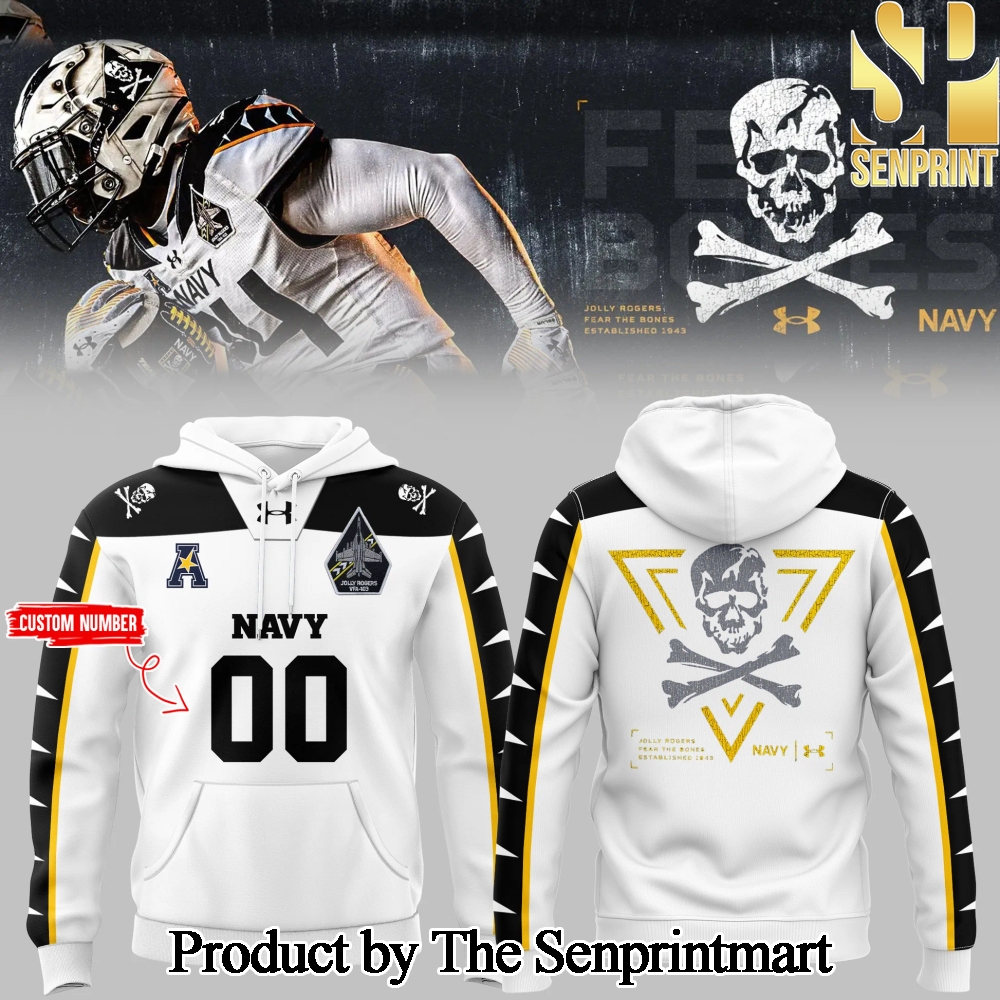 Navy Midshipmen football 2024 Limited Edition Hoodie Custom Number SEN2779