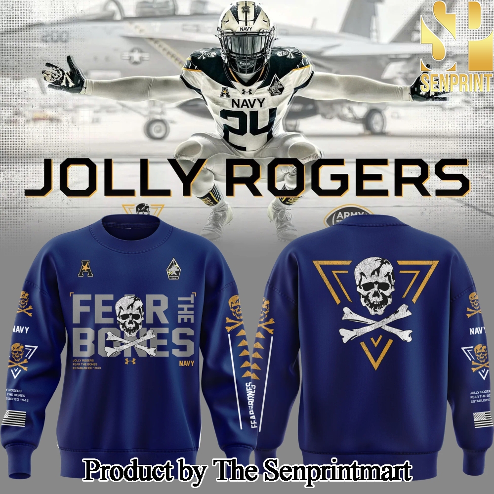 Navy Midshipmen Jolly Rogers Gift Ideas All Over Printed Sweatshirt SEN2790