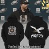 Philadelphia Eagles Coach Nicholas John Sirianni’s Eagles Combo Black Hoodie jogger cap SEN3497