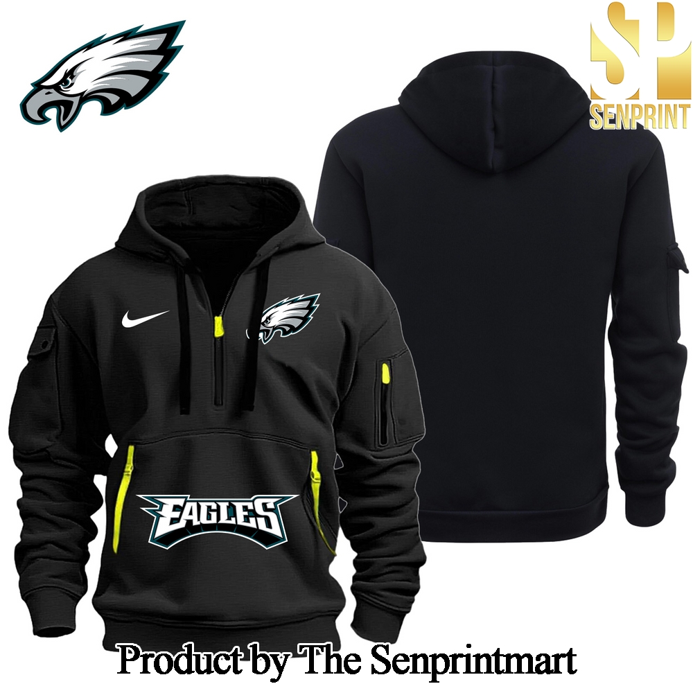 Philadelphia Eagles Half Zip Hoodie SEN3431