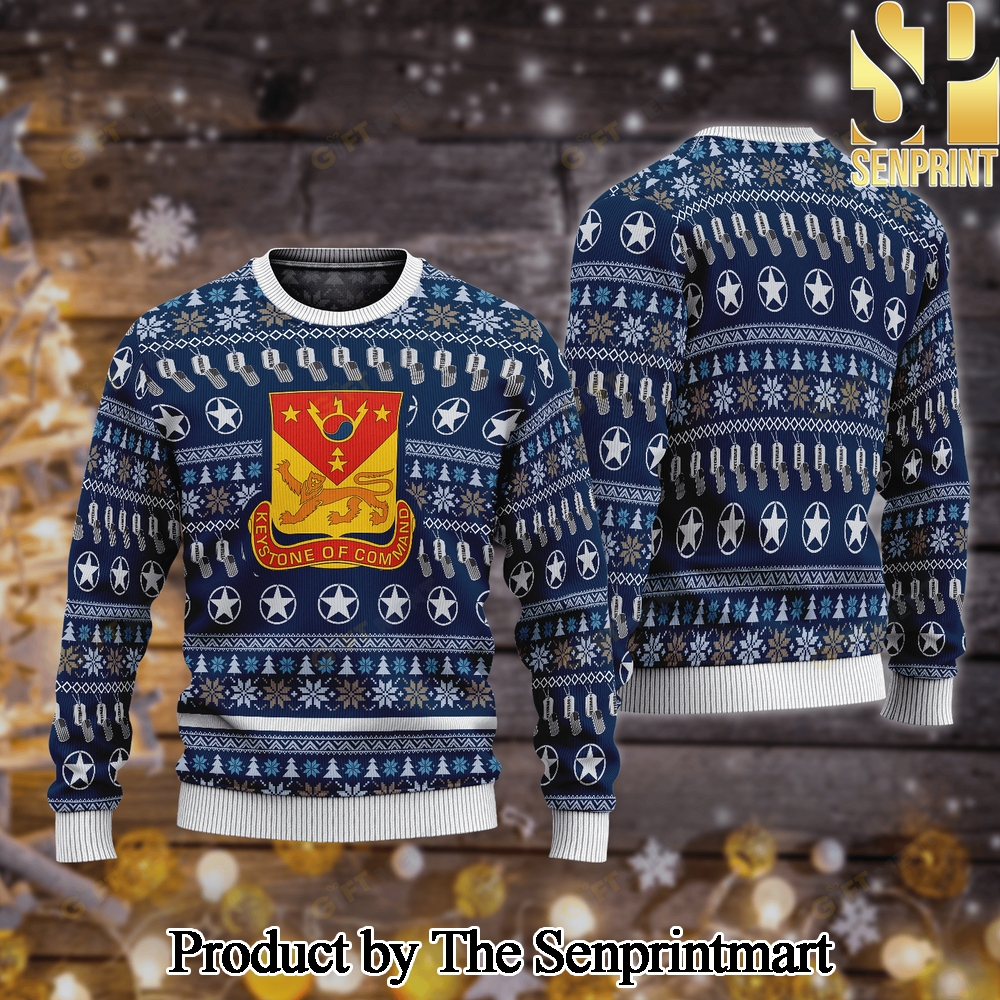 240th Signal Battalion For Christmas Gifts Knitting Pattern Sweater SEN0552