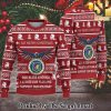 489th Antiaircraft Artillery Automatic Ugly Christmas Wool Knitted Sweater SEN0430