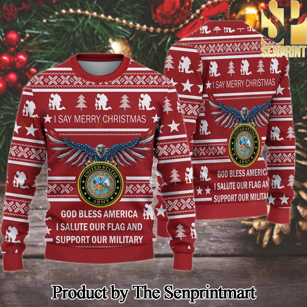 Army Garrison Camp Humphreys Korea For Christmas Gifts Knitting Pattern Sweater SEN0657