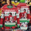 Atlanta Falcons Grinch Knitting Pattern 3D Print Ugly Sweater SEN0743