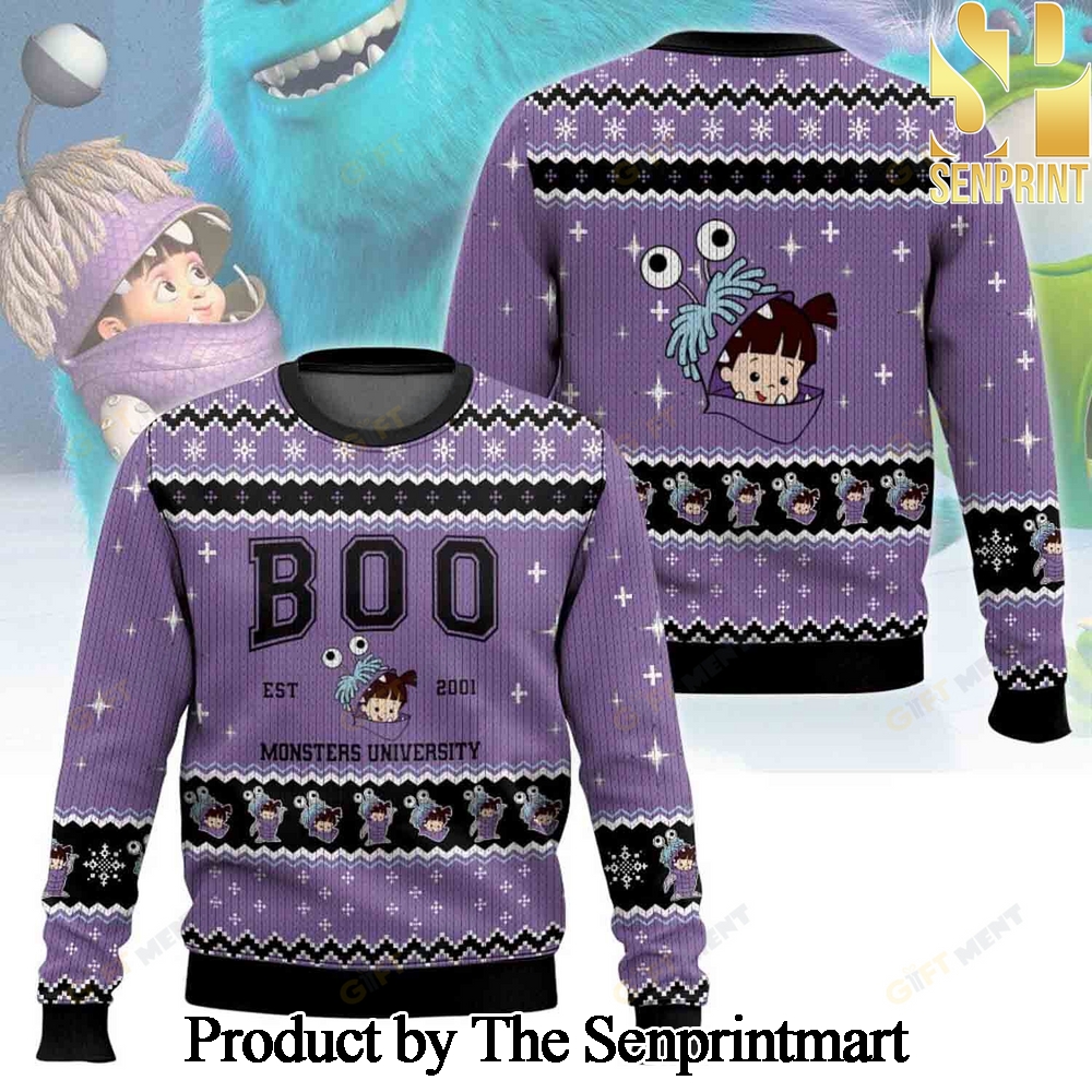 Boo MU For Christmas Gifts Knitting Pattern Sweater SEN0342