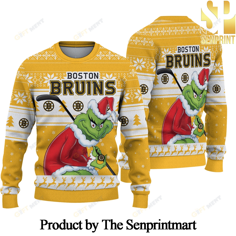 Boston Bruins For Christmas Gifts Ugly Christmas Holiday Sweater SEN0591