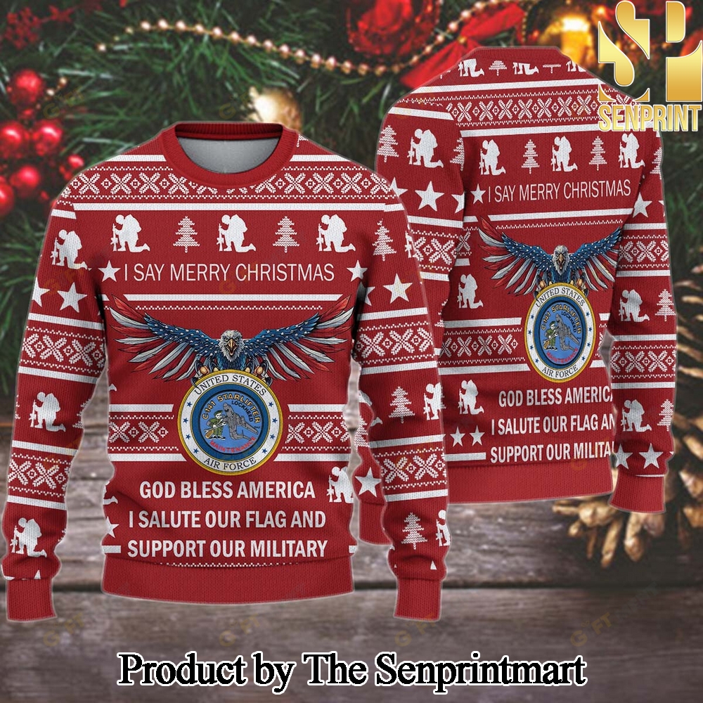 C-141 Maintenance Squadrons 3D Printed Ugly Christmas Sweater SEN0644