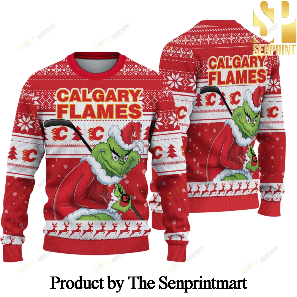 Calgary Flames For Christmas Gifts 3D Printed Ugly Christmas Sweater SEN0572