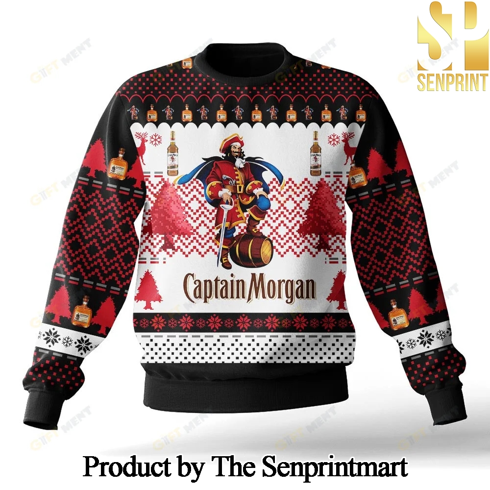 Captain Morgan Knitting Pattern Ugly Christmas Holiday Sweater SEN0415