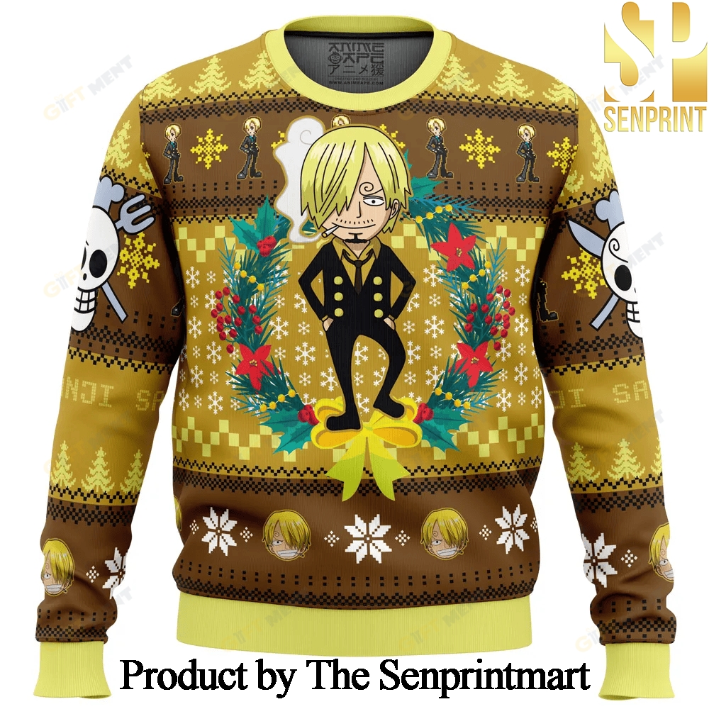 Christmas Sanji One Piece Ugly Christmas Holiday Sweater SEN0222