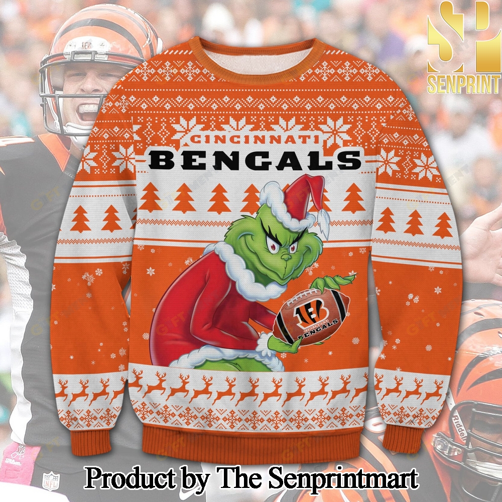 Cincinnati Bengals Grinch Gift Ideas Sweater SEN0742