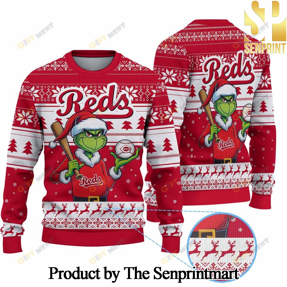 Cincinnati Reds MLB Christmas Ugly Wool Knitted Sweater SEN0307