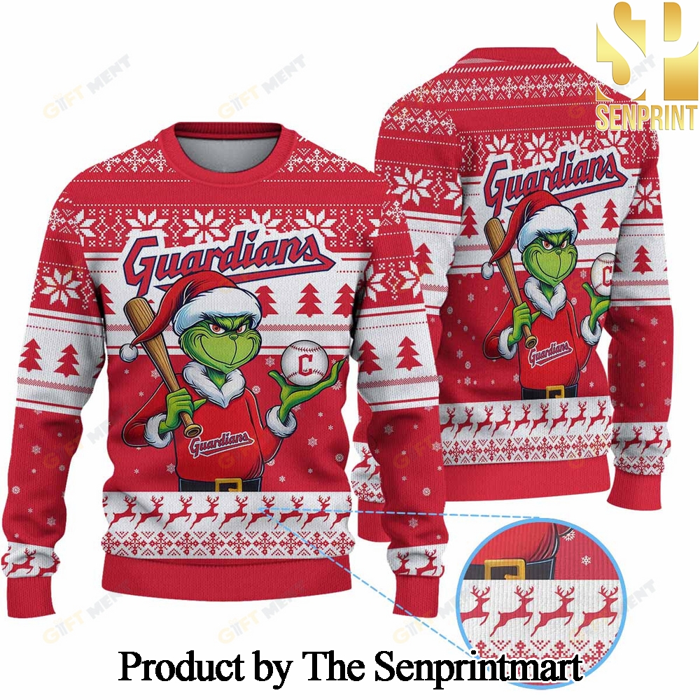 Cleveland Guardians MLB 3D Printed Ugly Christmas Sweater SEN0287