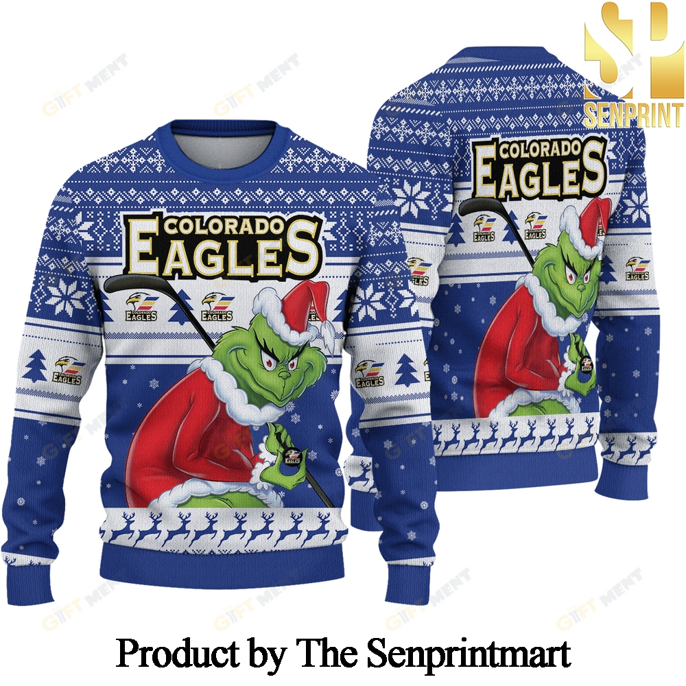 Colorado Eagles Grinch Woolen Christmas Sweater SEN0713