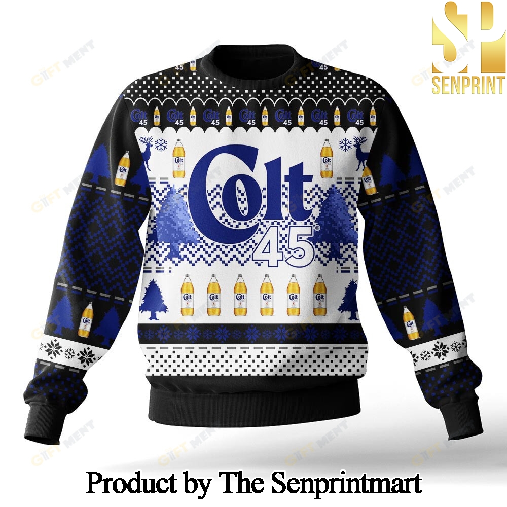 Colt 45 For Christmas Gifts Ugly Christmas Wool Knitted Sweater SEN0400