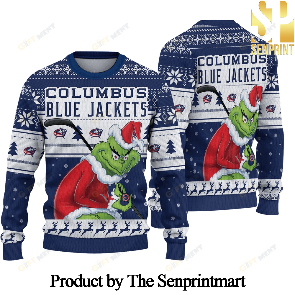 Columbus Blue Jackets Ugly Wool Sweater SEN0565