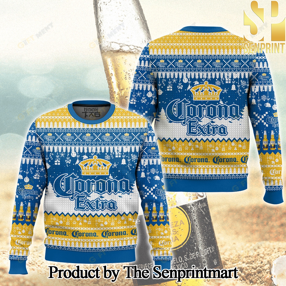 Corona Knitting Pattern 3D Print Ugly Sweater SEN0407