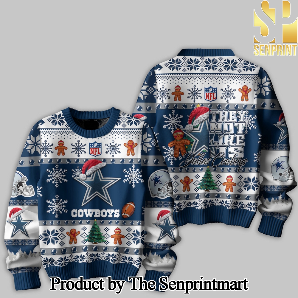 Dallas Cowboys Ugly Xmas Wool Knitted Sweater SEN0137