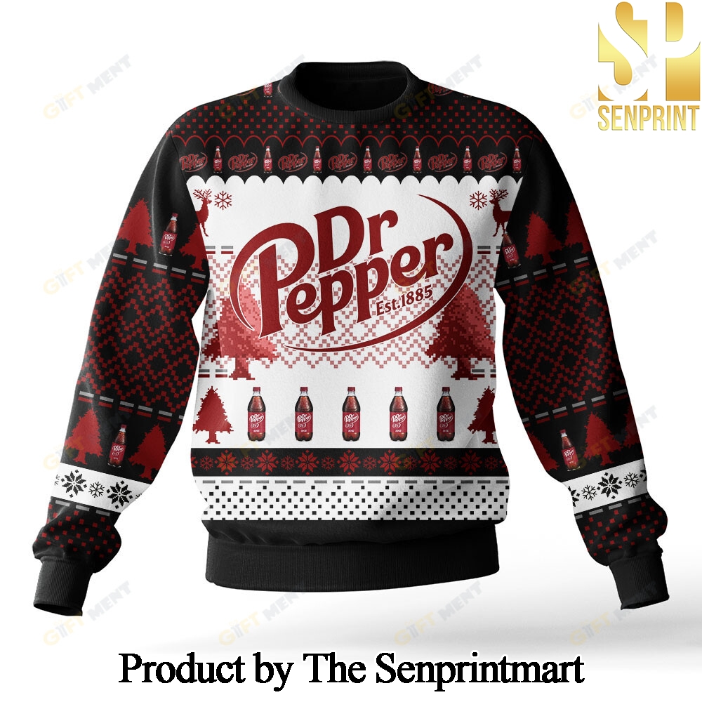 Dr Pepper Knitting Pattern Ugly Christmas Sweater SEN0372