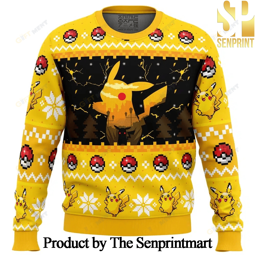 Electric Monster Pokemon Woolen Christmas Sweater SEN0251