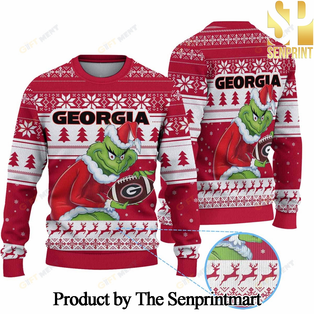 Georgia Football Ugly Christmas Wool Knitted Sweater SEN0178