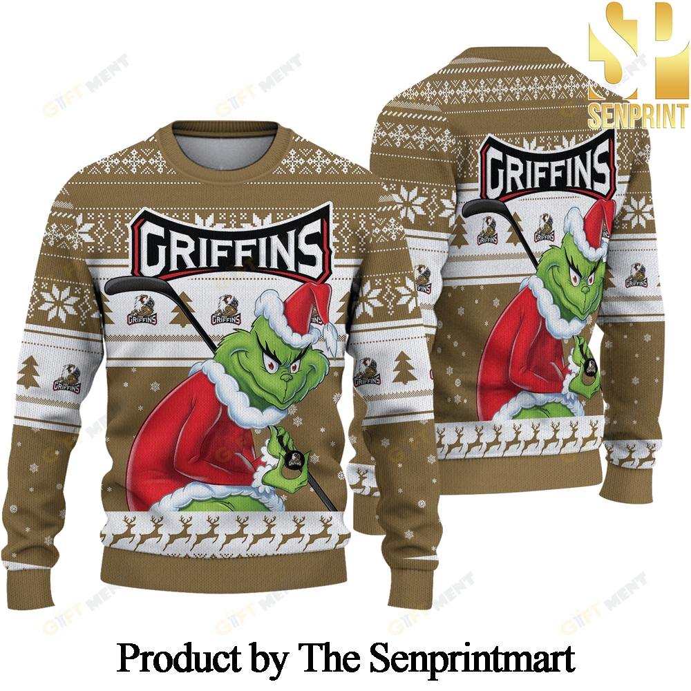 Grand Rapids Griffins Grinch Wool Holiday Sweater SEN0711