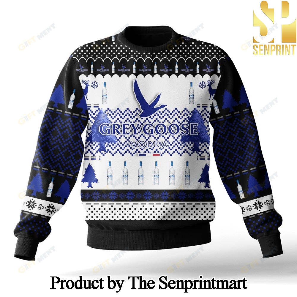 Grey Goose For Christmas Gifts 3D Printed Ugly Christmas Sweater SEN0383