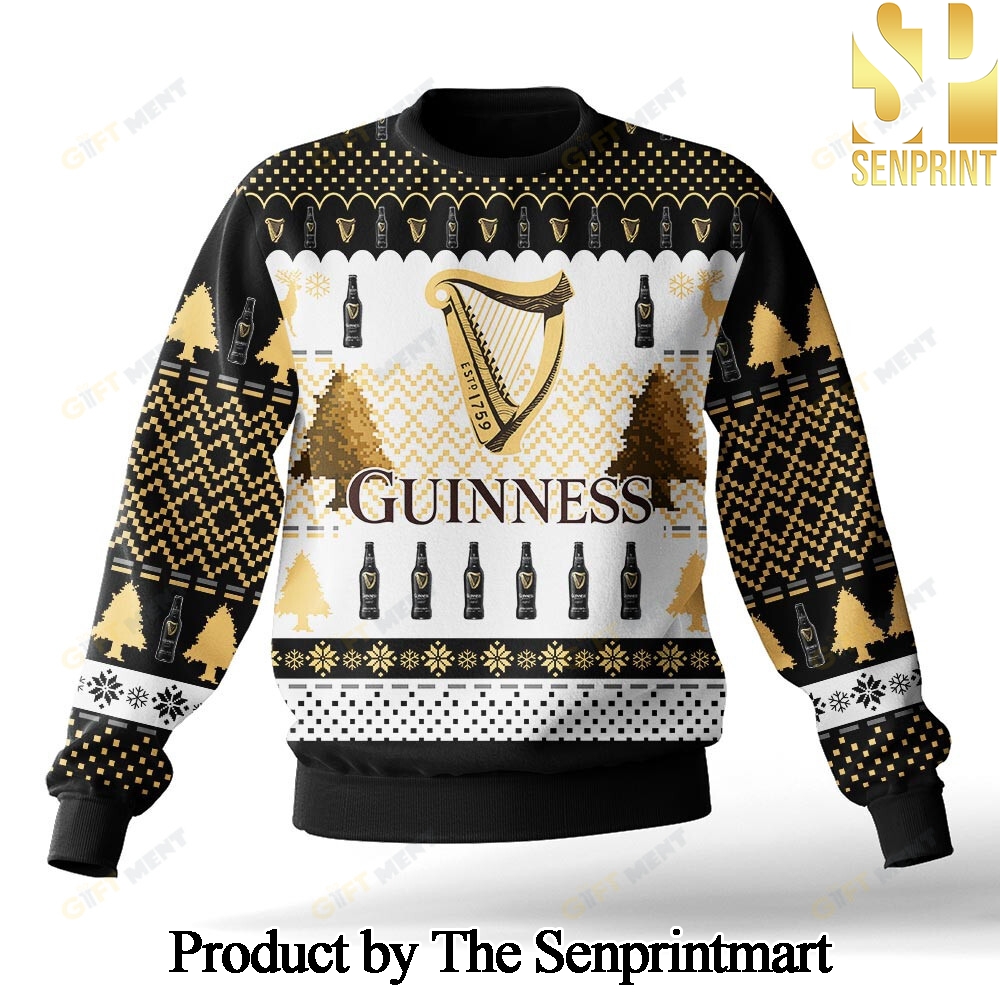 Guinness 3D Printed Ugly Christmas Sweater SEN0392