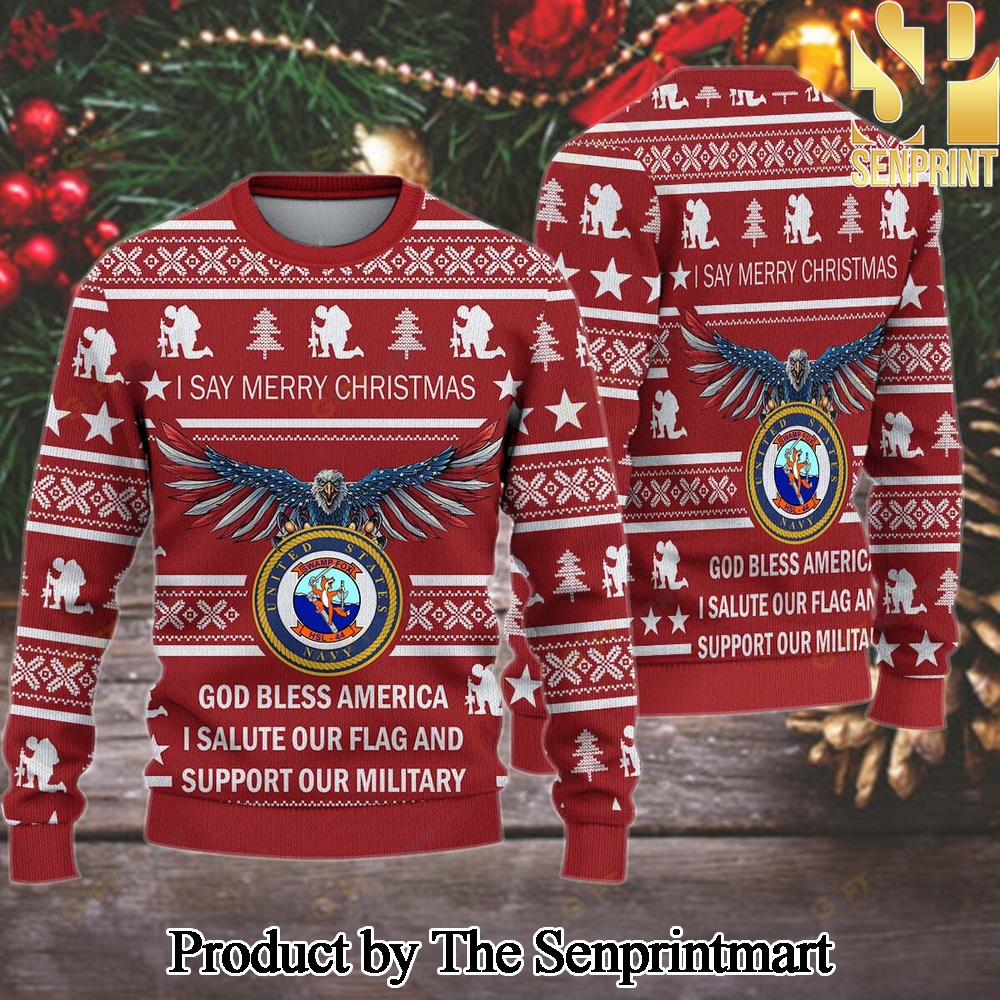 HSL 44 Swamp Fox Christmas Ugly Wool Knitted Sweater SEN0601