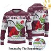 ICE Kenya ice Hockey x Grinch Knitting Pattern Ugly Christmas Holiday Sweater SEN0142