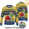 ICE LATVIA ice Hockey x Grinch Knitting Pattern Ugly Christmas Sweater SEN0141