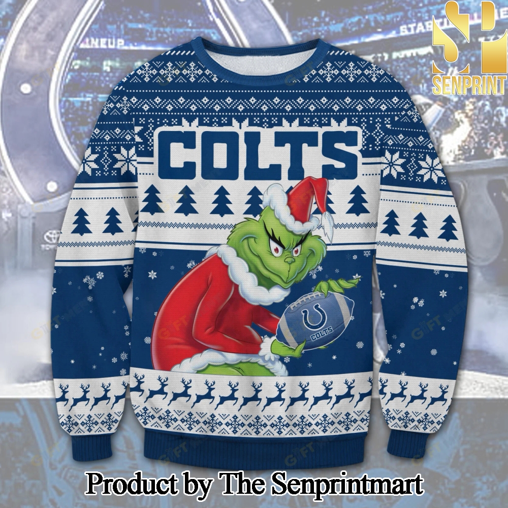 Indianapolis Colts Grinch For Christmas Gifts Ugly Christmas Sweater SEN0735