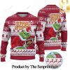 Iowa Wild Grinch Knitting Pattern Ugly Christmas Holiday Sweater SEN0709