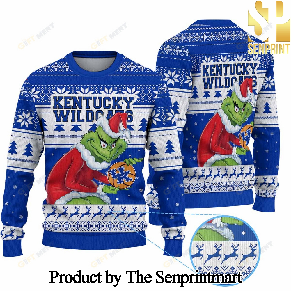 Kentucky Wildcats Men’s Basketball Knitting Pattern 3D Print Ugly Sweater SEN0176