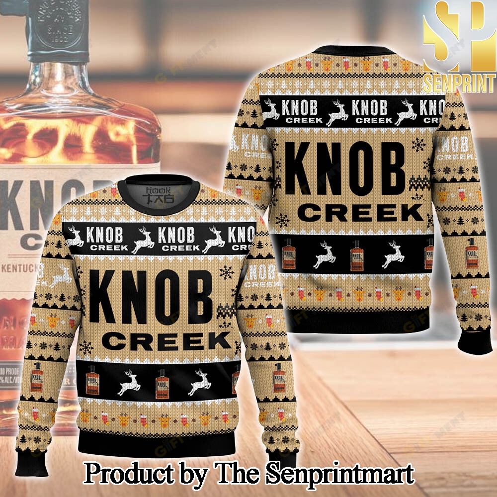 Knob Creek Ugly Christmas Holiday Sweater SEN0369