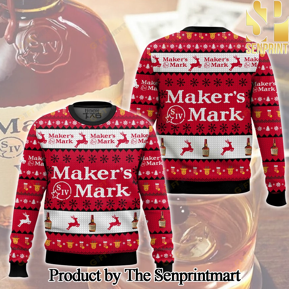 Maker’s Mark For Christmas Gifts Christmas Ugly Wool Knitted Sweater SEN0361