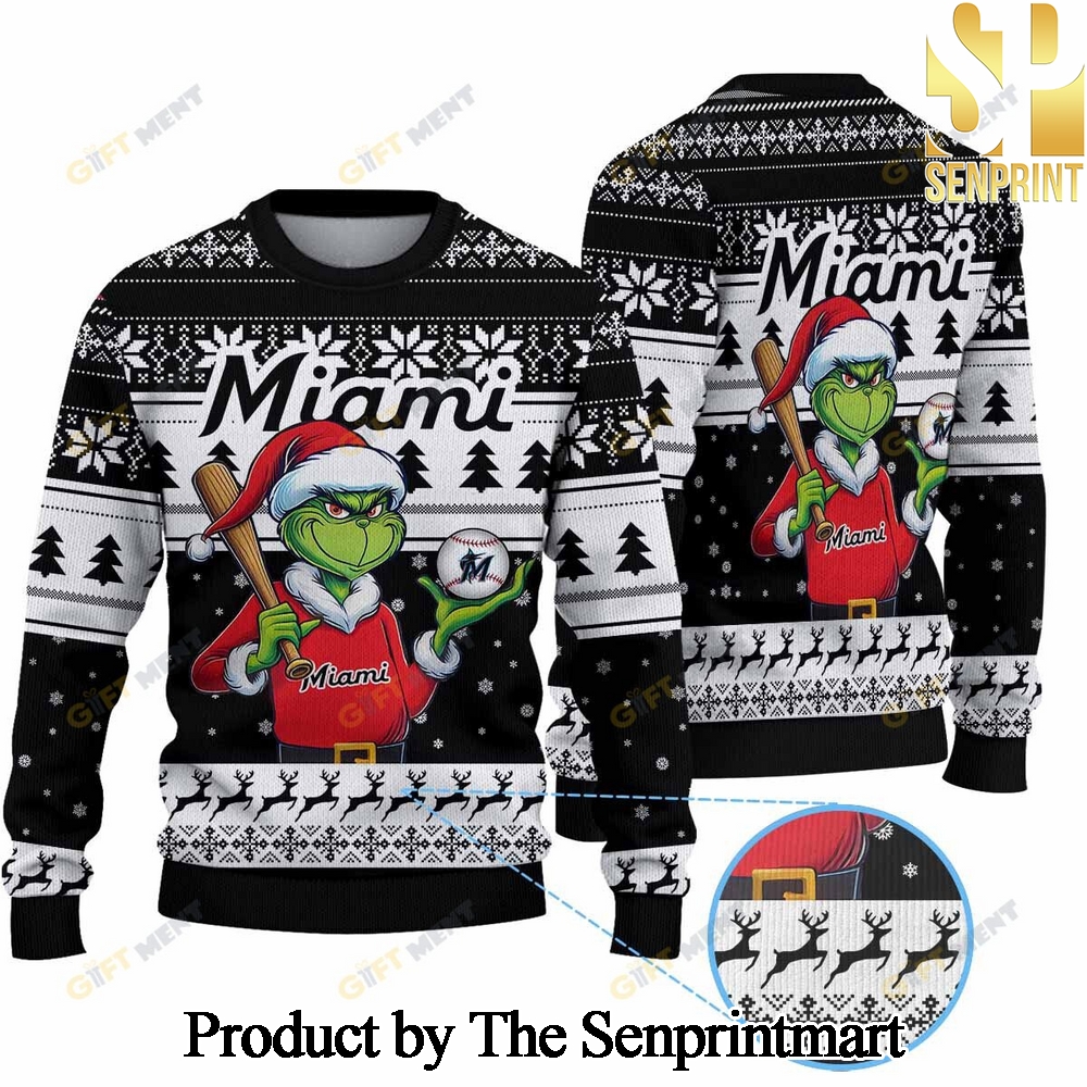 Miami Marlins MLB Wool Holiday Sweater SEN0312