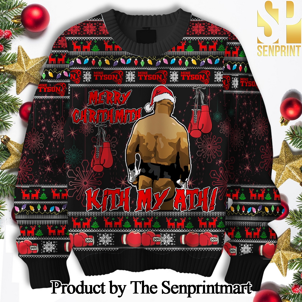 Mike Tyson For Christmas Gifts Ugly Christmas Sweater SEN0126