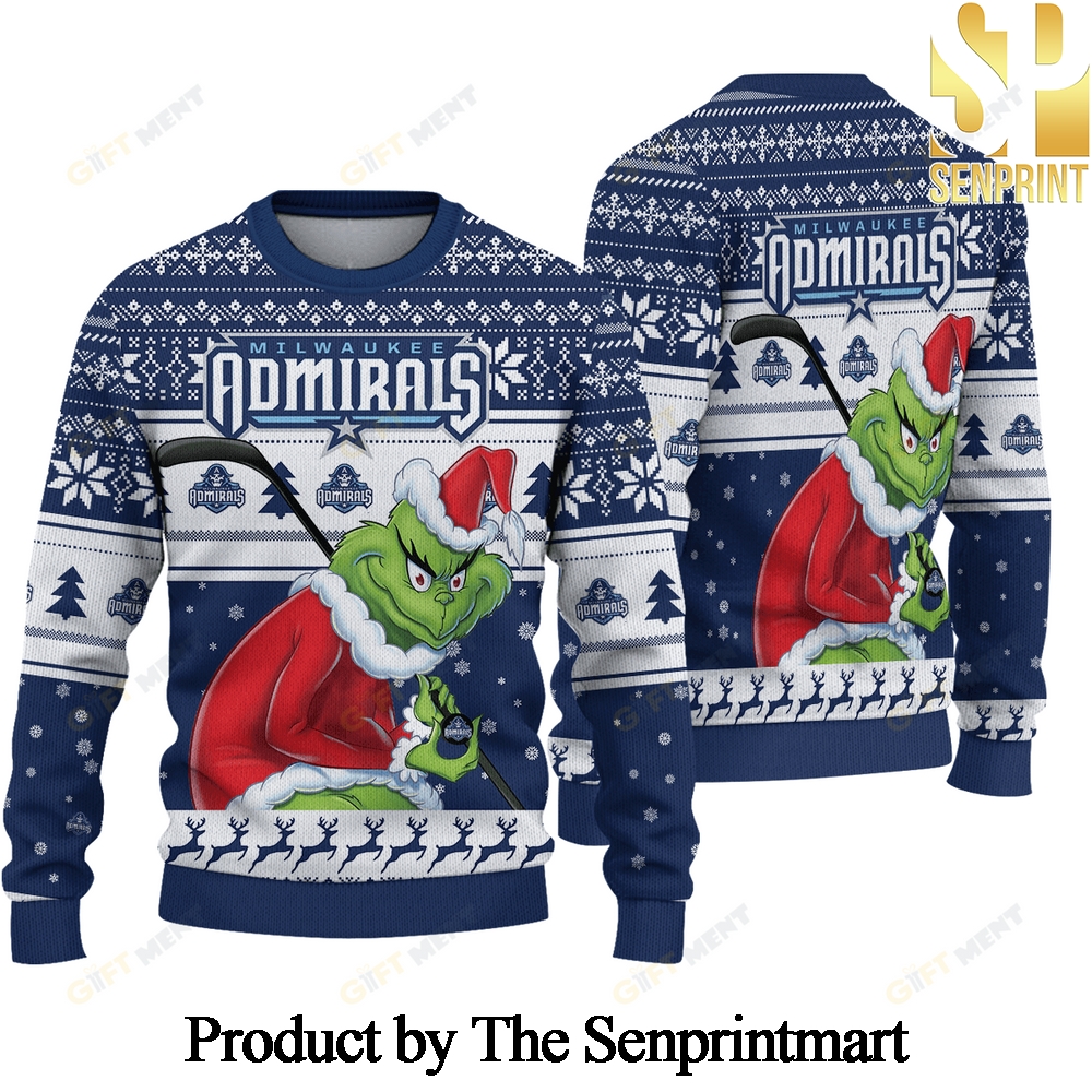 milwaukee admirals Grinch Ugly Christmas Holiday Sweater SEN0705