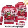 Minnesota Vikings Grinch Knitting Pattern Ugly Christmas Sweater SEN0729