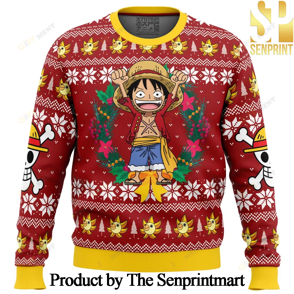 Monkey D Luffy Christmas One Piece Ugly Wool Sweater SEN0229