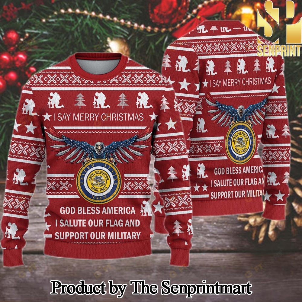 NAS Cecil Field Woolen Christmas Ugly Sweater SEN0605